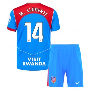 Atletico Madrid Marcos Llorente #14 Dětské Alternativní dres komplet 2025-26 Krátký Rukáv (+ trenýrky)